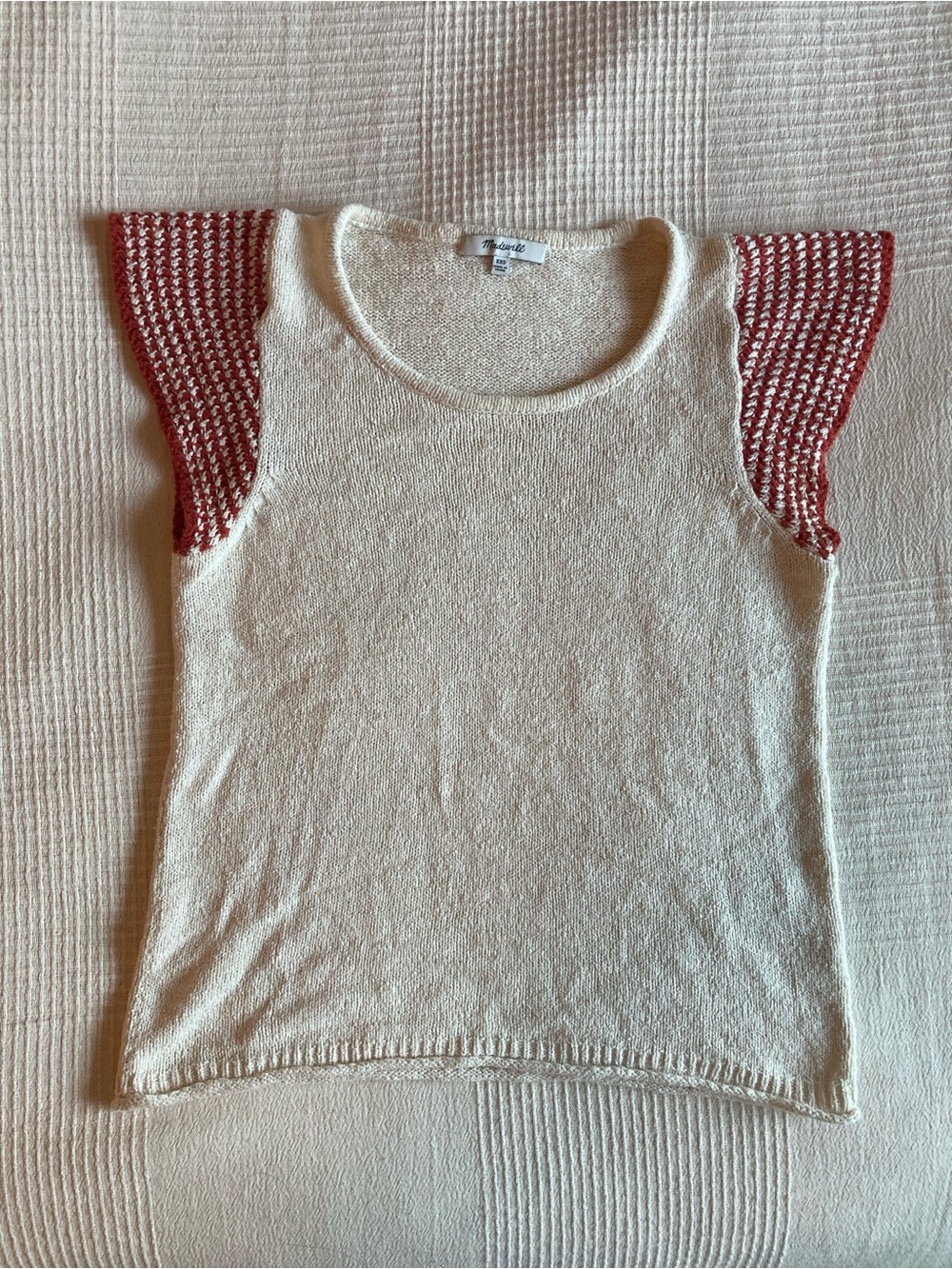Madewell cap sleeve sweater tee